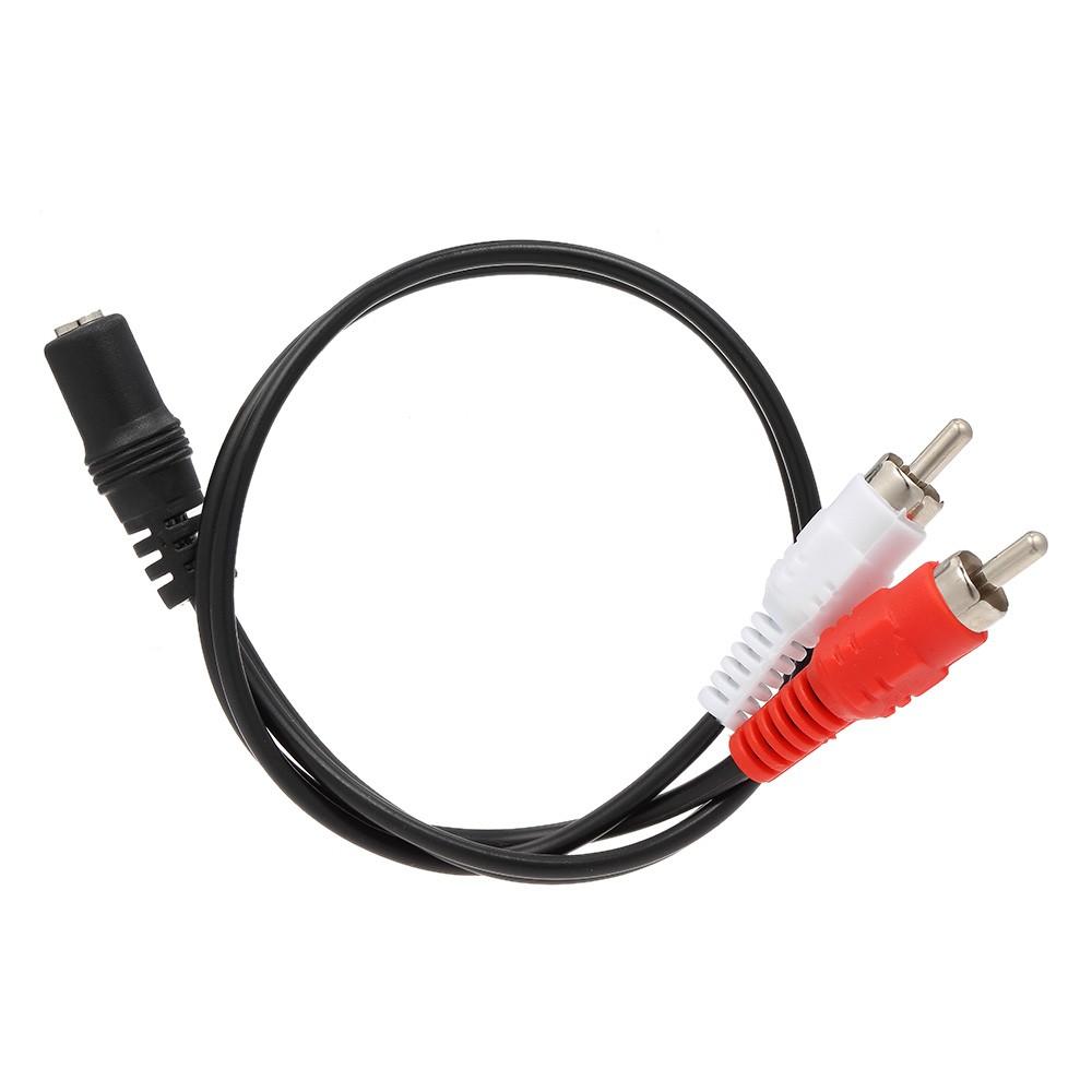 0.25 Meter RCA Audio Cable 3.5mm Female to 2 RCA Male Stereo Adapter Y Cable for HDTV Headphone Amplifier  |  Audio Cables & Connectors Audio & Video Player Accessories Audio Cables & Connectors