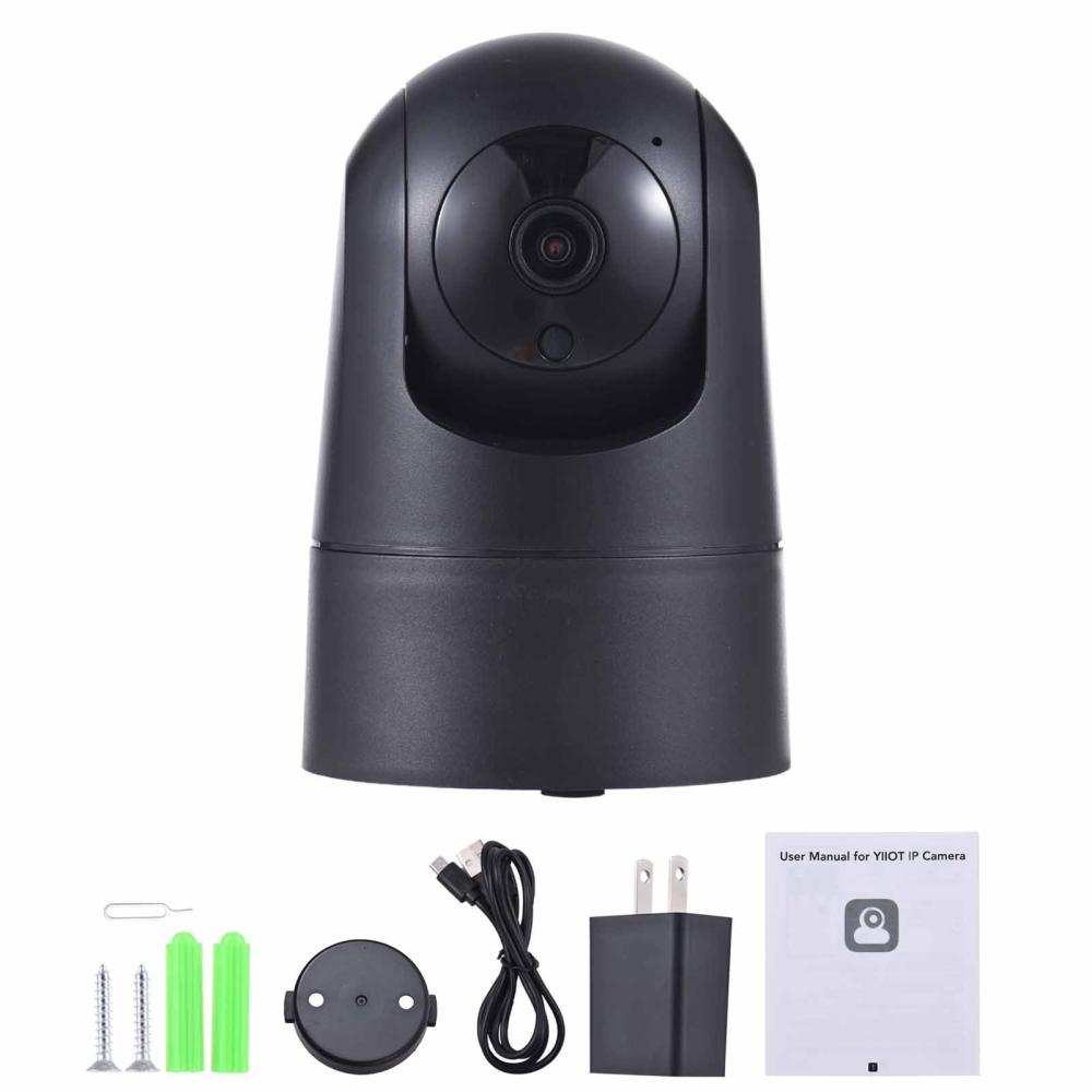 2MP Indoor Security Camera Pan Tilt Cam for Baby Monitor Smart Motion Tracking Night Vision Two-Way Audio  |  Security Cameras Security Cameras Black/White