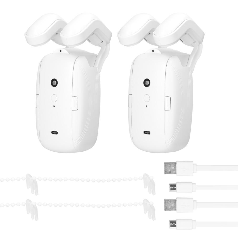 2PCS Tuya BT Intelligent Curtain Motor Automatic Curtain Opener Support APP Remote Control Compatible with Alexa Google Home  |  Smart Home System Smart Device Smart Home System