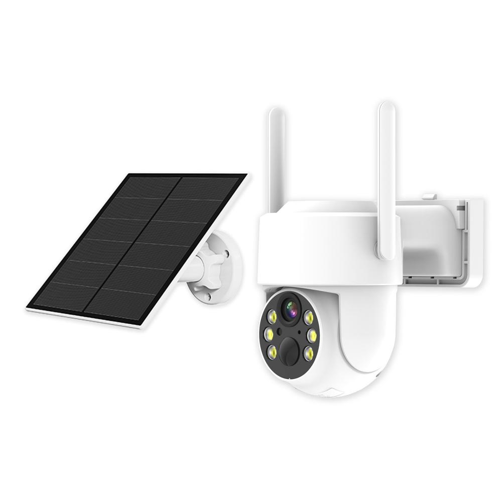 4MP Solar Low Power Consumption Wifi Surveillance Camera with Solar Panel  |  Security Cameras Security Cameras Security Cameras