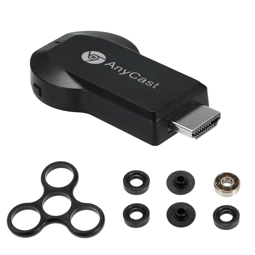 AnyCast M2 Plus Wireless WiFi Display Dongle Receiver 1080P HD Interface TV Stick DLNA Airplay Miracast + DIY Tri Fidget Spinner  |  Receiver Other Consumer Electronics Black