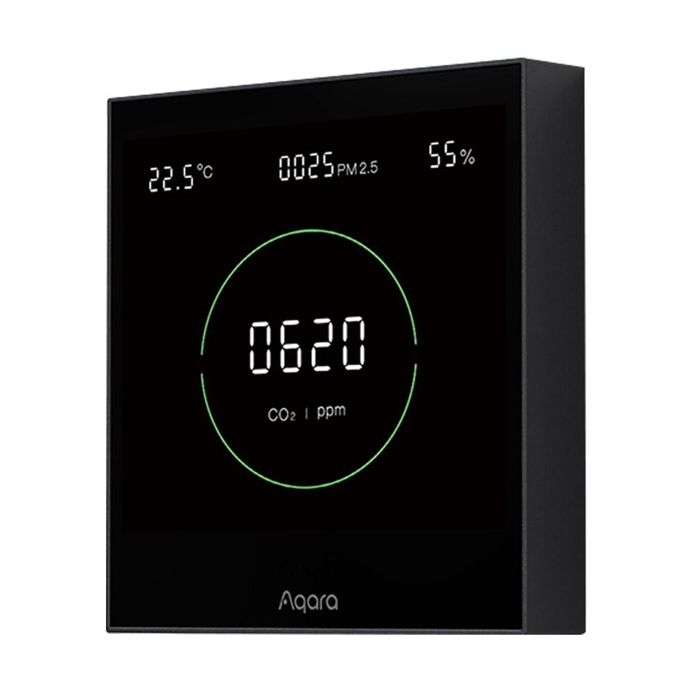 Aqara S1 Air Quality Monitor Panel Omni Directional Air CO2 PM2.5 Temperature Humidity Monitoring  |  Smart Home Health Smart Device Black