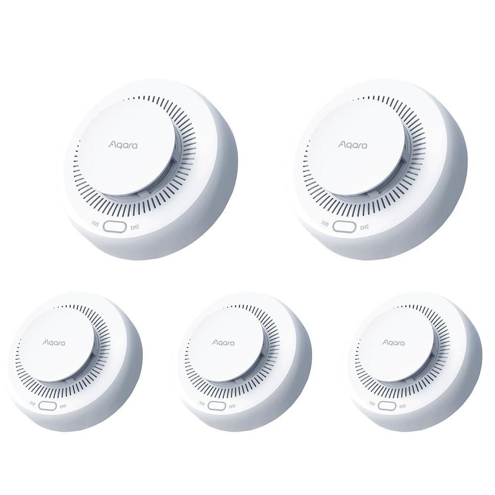 Aqara Smart Smoke Detector 5-Pack | Zigbee | Remote Alert | Long Battery  |  Alarm Systems Alarm Systems Alarm Systems