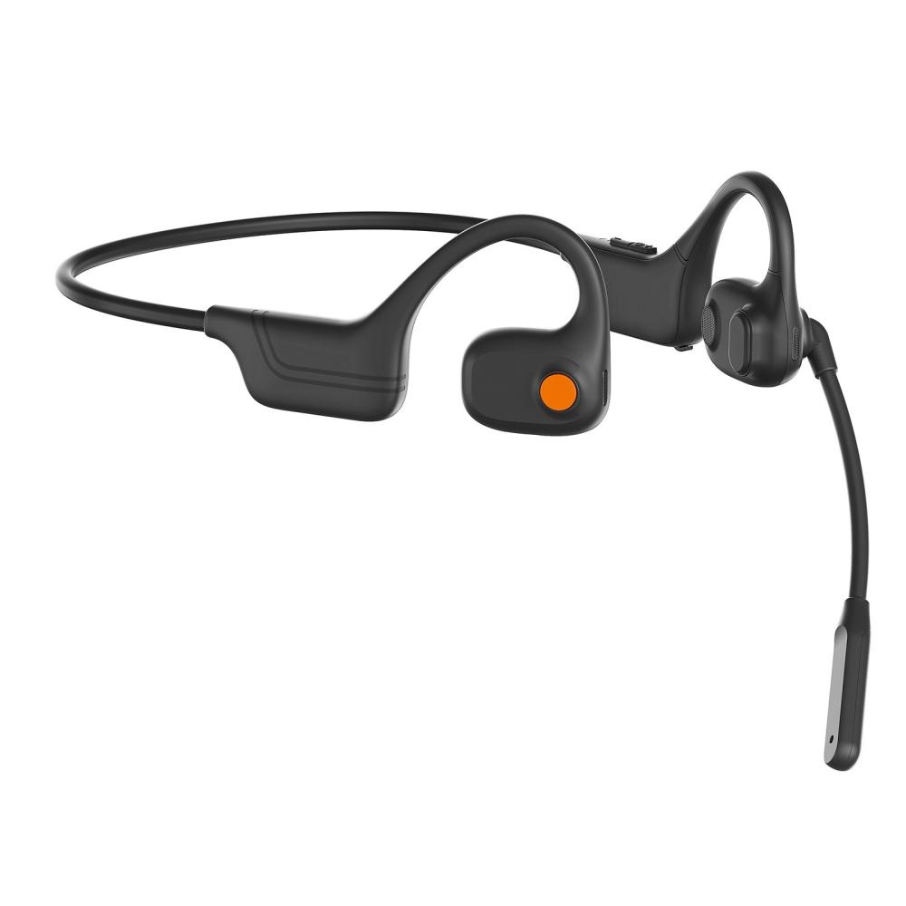 DG09 Bone Conduction Headset Open Talk Noise Canceling BT 5.3 Headset 270° Rotation Long Battery Life  |  Bluetooth Headphone Bluetooth Headphone Black/Beige