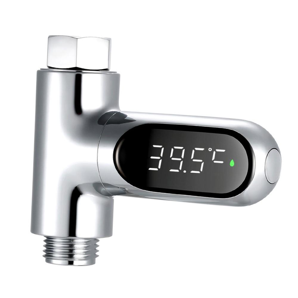 Digital Shower Thermometer ℃/℉ Bath Temperature Monitor  |  Smart Home System Smart Device Silver