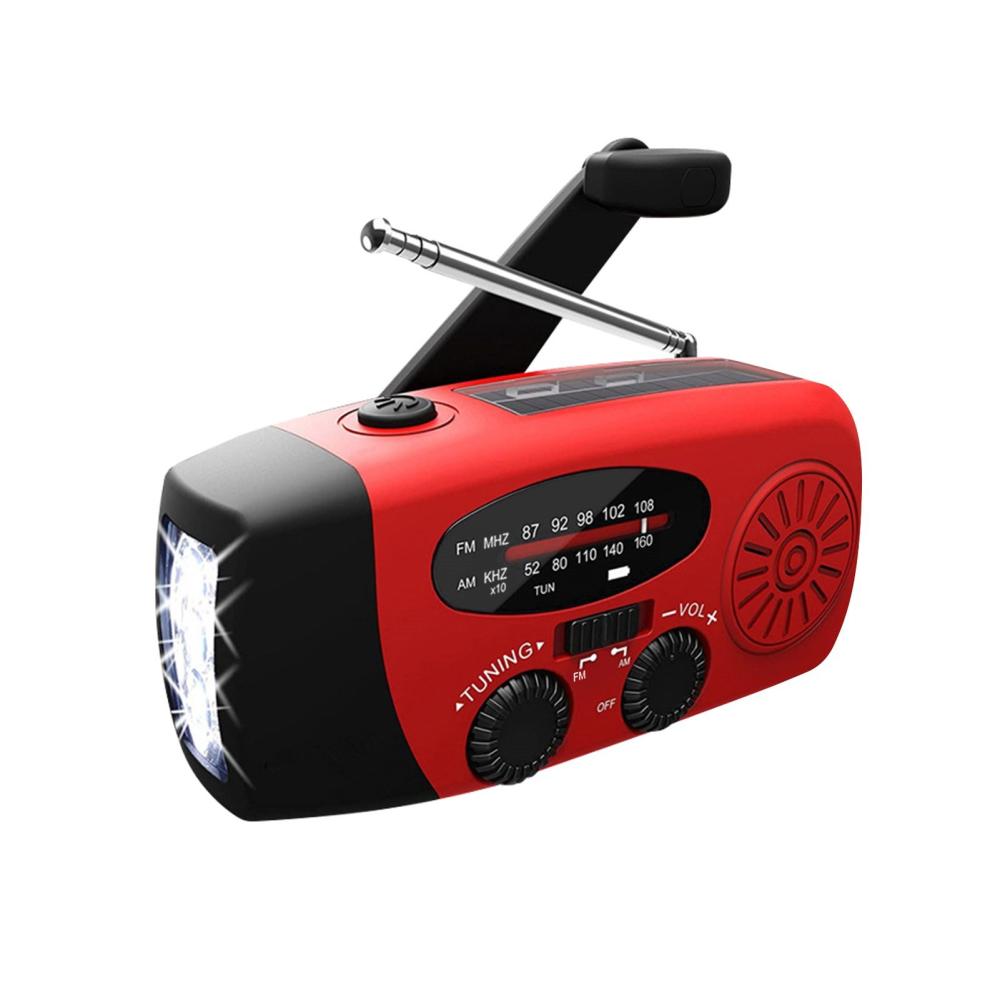 Emergency Radio Hand Crank Solar Weather Radio 1200mAh AM / FM / NOAA Emergency Weather Radio Portable Power Bank  |  Bluetooth Speaker Bluetooth Speaker Black/Blue/Green/Orange/Red/Silver/Yellow