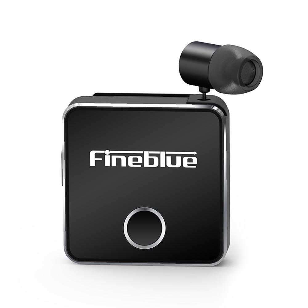 Fineblue F1 Bluetooth 5.0 Headphones Clip-on Wireless Headphone Cable Retractable Earphone Music Headsets Vibration Alert Hands-free with Mic Multi-point Connection  |  Bluetooth Headphone Bluetooth Headphone Black/White