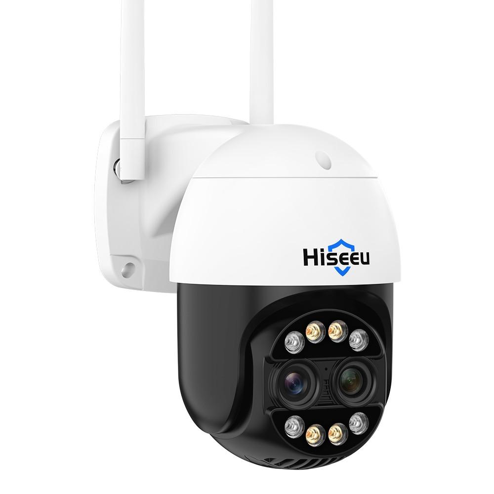 Hiseeu WHDC12 4MP Wireless Monitor Camera Dual-Lens Wall Mount Smart WiFi Camera  |  Security Cameras Security Cameras Security Cameras