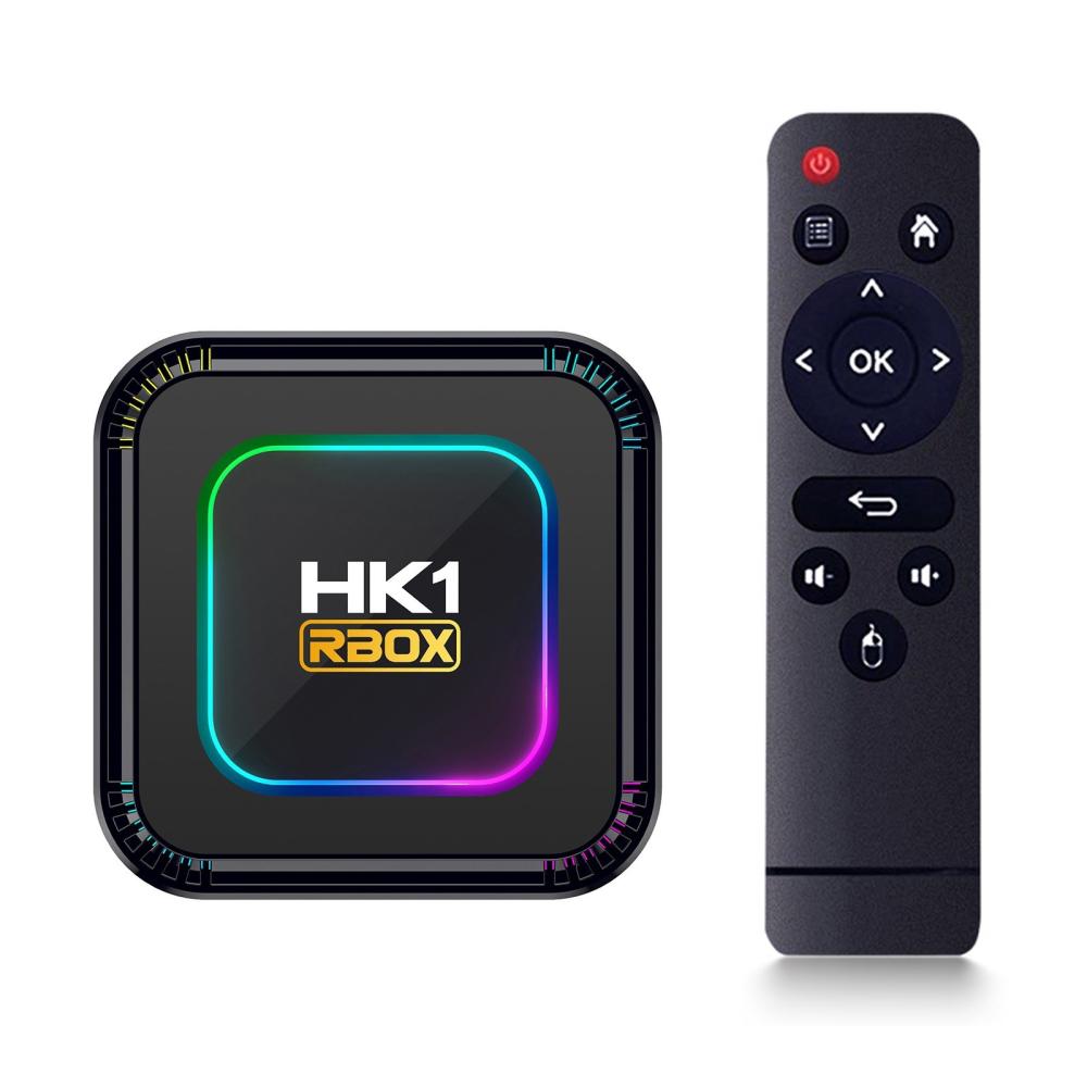 HK1 RBOX K8 Android 13.0 Smart TV Box RK3528 Quad-core UHD 4K Media Player H.265 8K Decoding HDR10+ 2.4G/5G WiFi6 BT5.0 with Remote Control LED Display RGB Light  |  Android TV Boxes & Accessories Android TV Boxes & Accessories Android TV Boxes & Accessories