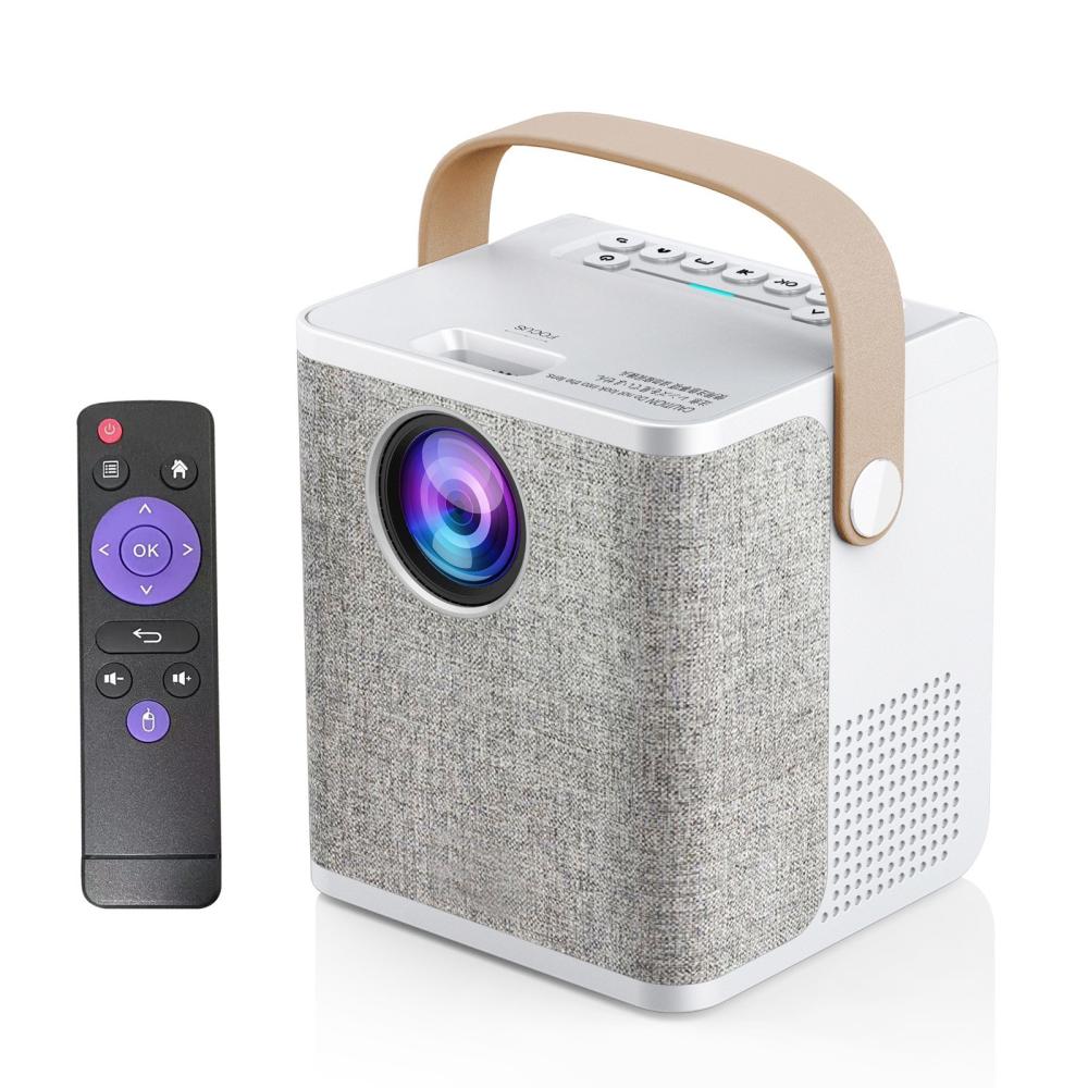 LD01 Portable LCD LED Projector Android 7.1 Home Theater 2.4G/5G Dual-band WiFi BT4.0 Wireless Mirroring Media Player HD AV USB TF Card Input 3.5mm Audio Out with Remote Control  |  LCD Projectors LCD Projectors LCD Projectors