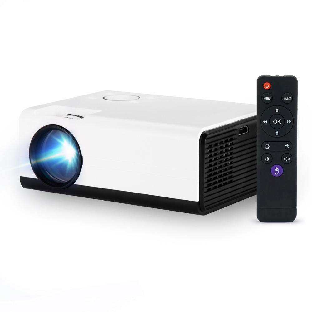 Portable 1080P 3.5 Inch TFT LCD Display Home Theater Video Movie Projector  |  LCD Projectors LCD Projectors Black+White