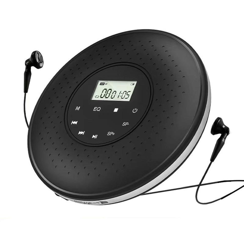 Portable CD Player with 3.5mm Wired Headphones Support TF Card MP3 Music Player A-B Repeat Function with LCD Display Touch Button  |  Bluetooth Speaker Bluetooth Speaker Black/White