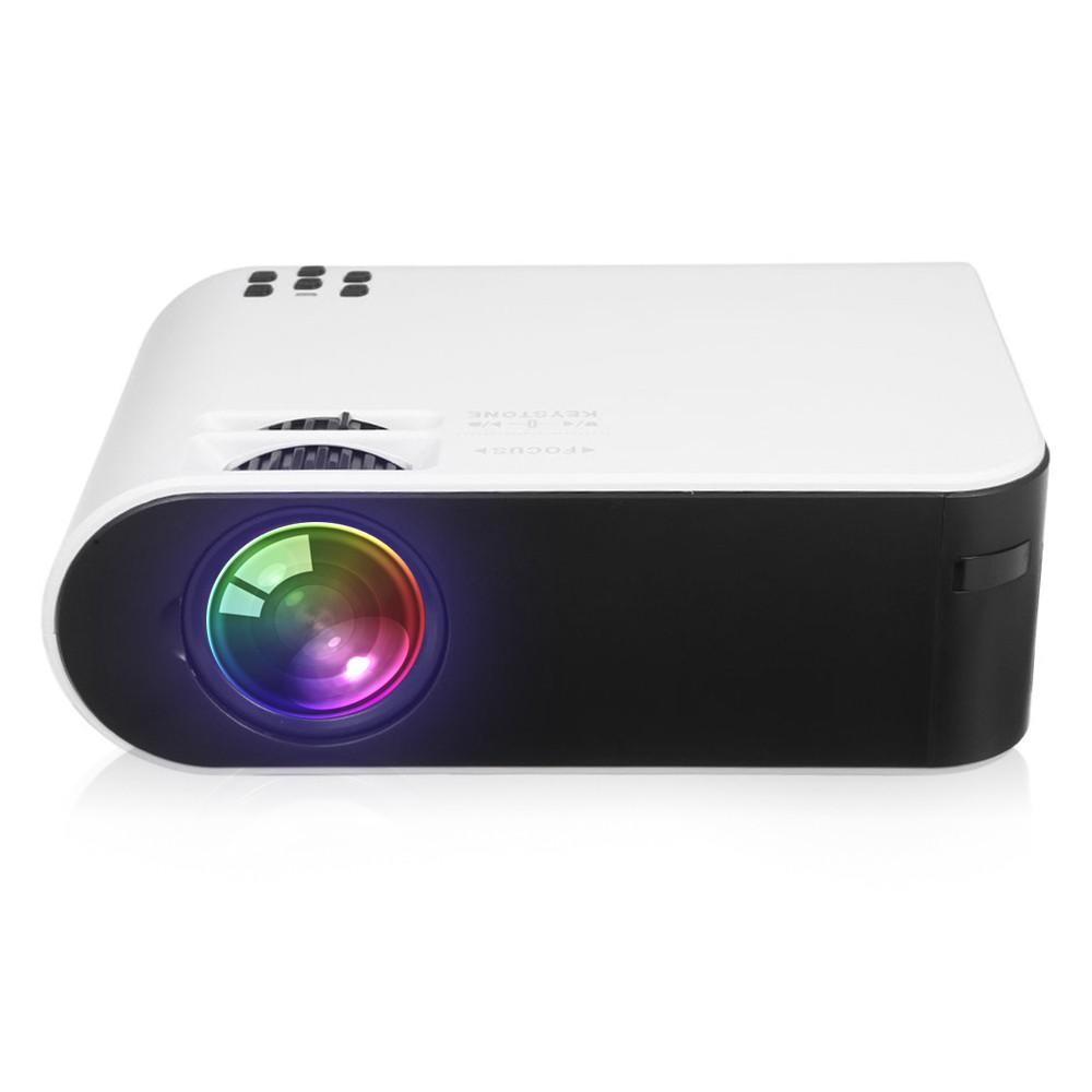 Portable LCD Projector 720P Physical Resolution Multiple Ports for Office Home Theater White US Plug(Same Screen Version)  |  LCD Projectors LCD Projectors LCD Projectors