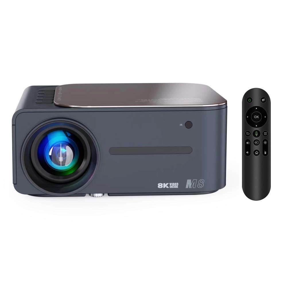 Projector 8K HDR Ultra Clear 2.4G+5G WiFi BT5.0 Keystone Correction Portable Projector Android 9 80-inch Large Screen AI Intelligent Voice Control for Office Home Theater Phone  |  LCD Projectors LCD Projectors LCD Projectors