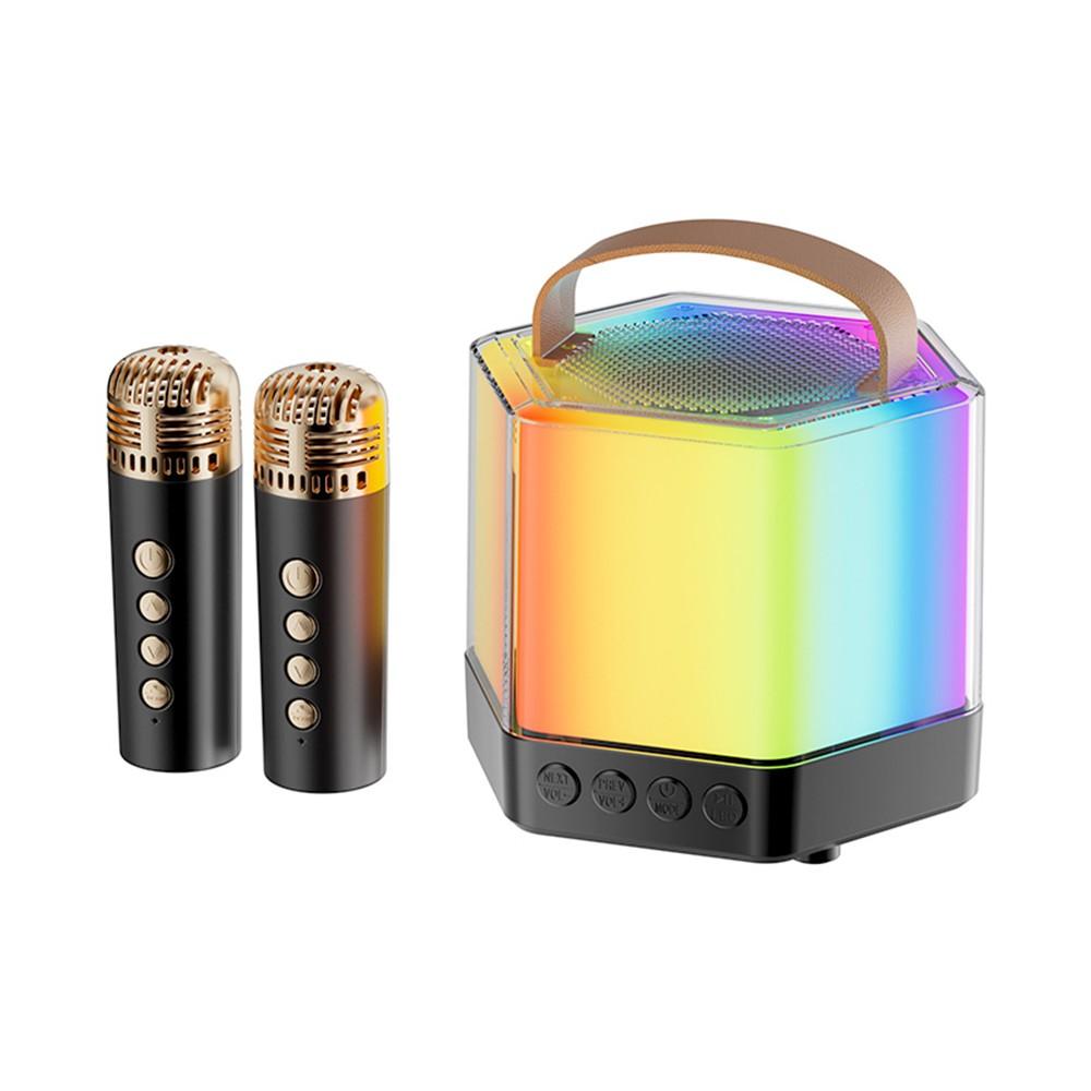 Q7 Karaoke Machine – Portable Dual Microphone System with RGB Light  |  Speakers & Karaoke Accessories Speaker & Karaoke Speakers & Karaoke Accessories