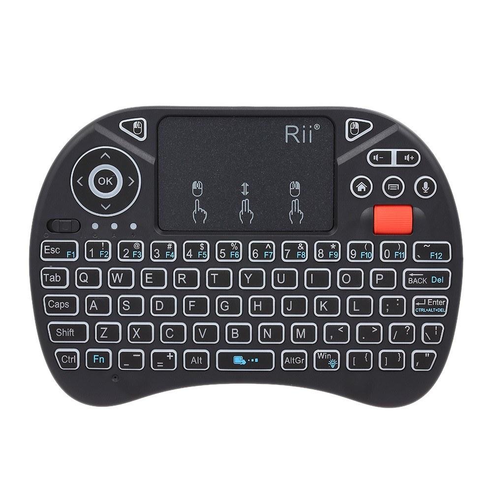 Rii i8X Plus 2.4GHz Backlit Wireless QWERT Keyboard Voice Input  |  Android TV Dongle & Accessories Android TV Dongle & Accessories Android TV Dongle & Accessories