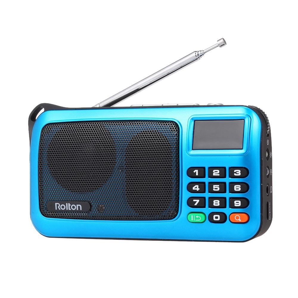 Rolton W405 Portable FM Radio Computer Speaker  |  Home Speaker Home Speaker Blue/Gold/Red