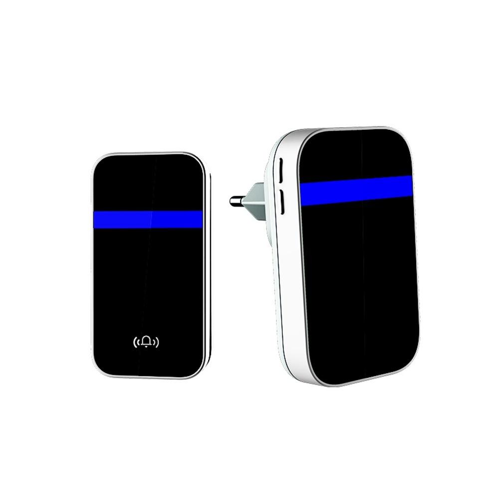 Self Powered Wireless Doorbell with LED Flash 4 Speed Adjustable Volume  |  Access Control & Intercoms Access Control & Intercoms Access Control & Intercoms