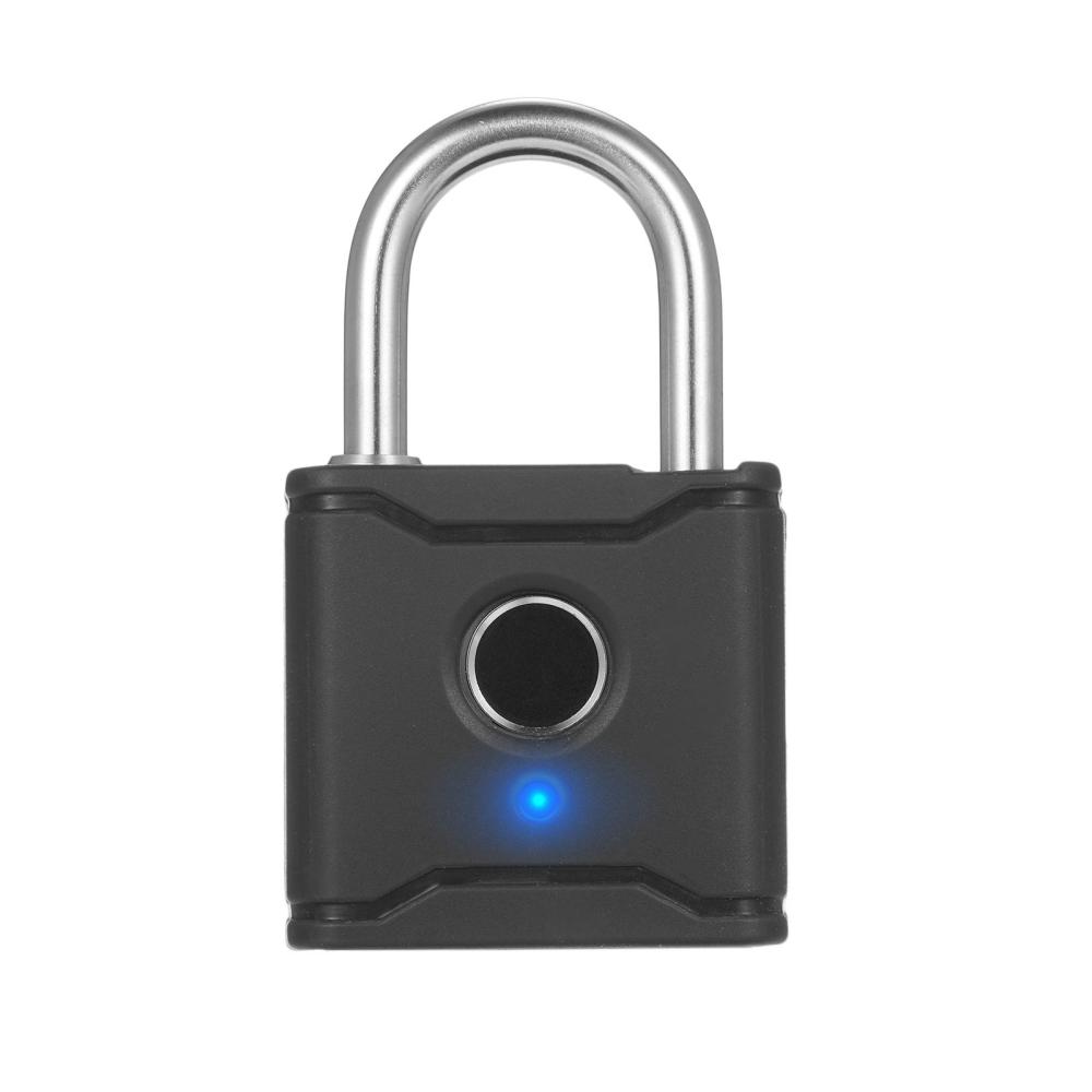 T1004D Smart BT Fingerprint Padlock Rechargeable Keyless Lock IP65 Waterproof Anti-theft Luggage Backpack Lock  |  Smart Door Lock Smart Device Lake Blue/Black/Yellow/Blue/Green