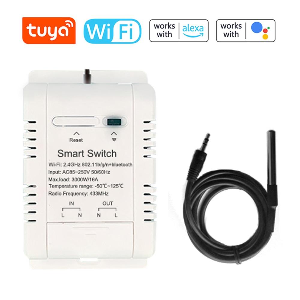 Tuya WiFi Intelligent Energy Circuit Breaker Switch Mobilephone APP with Real-time Temperature Measurement and Day Month Year Power Statistics Function  |  Smart Home System Smart Device Smart Home System