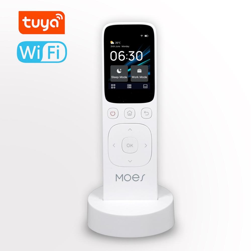 Tuya WiFi Intelligent Touched Screen Center Control Panel IR Remote Controller Home Center Control IR Remote Controller Compatible with MOES APP  |  Smart Home System Smart Device Smart Home System