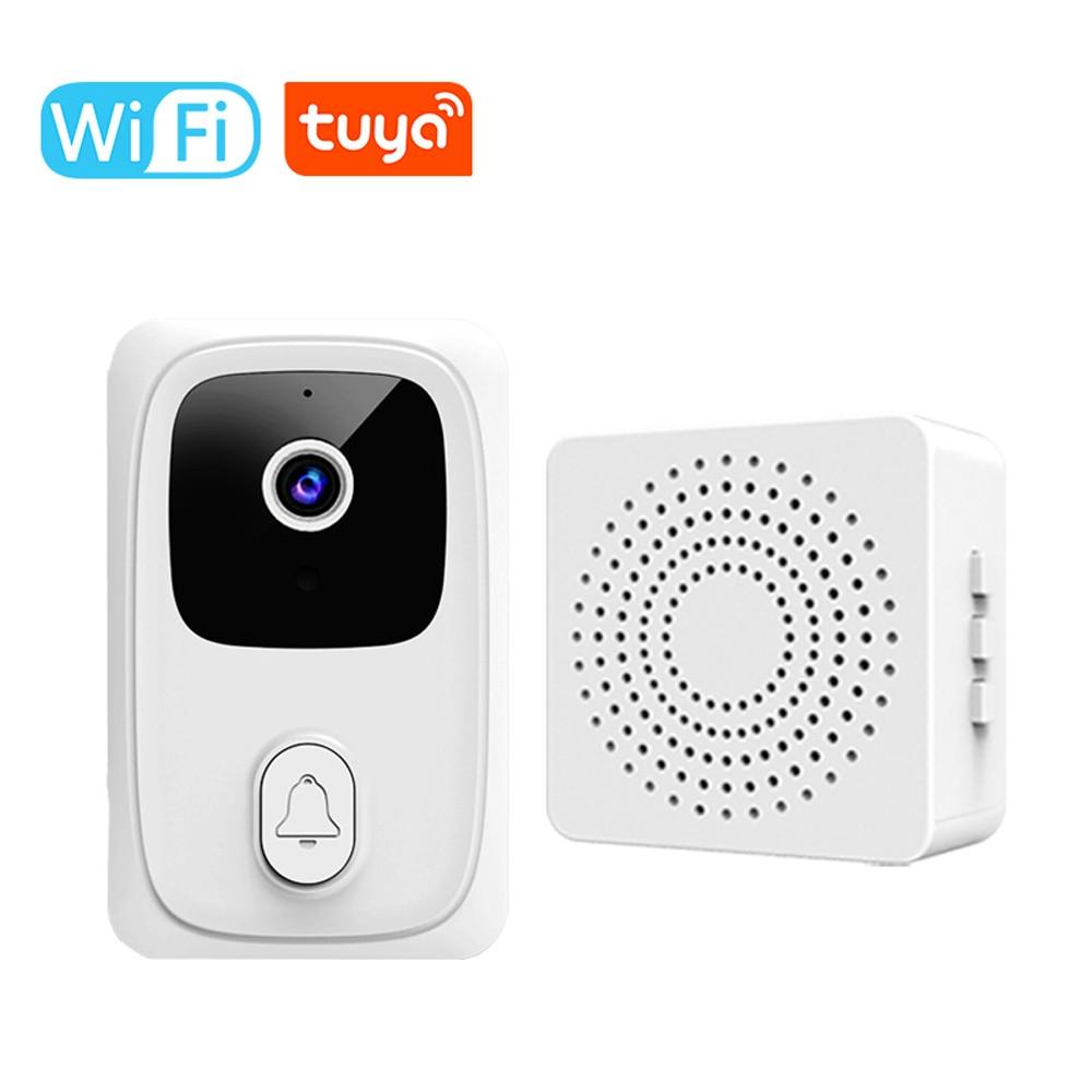 Tuya WIFI Wireless Doorbell Camera Remote Video Doorbell with Chime Support APP Control 2-Way Audio Night-Vision Cloud Storage Sharing for Home Apartment  |  Security Cameras Security Cameras Security Cameras