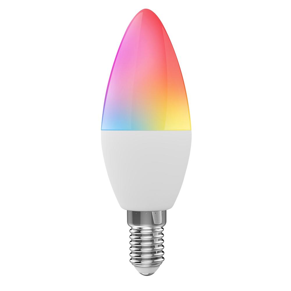 WiFi Smart Bulb RGB+W+C LED Candle Bulb  |  Smart Home System Smart Device Smart Home System