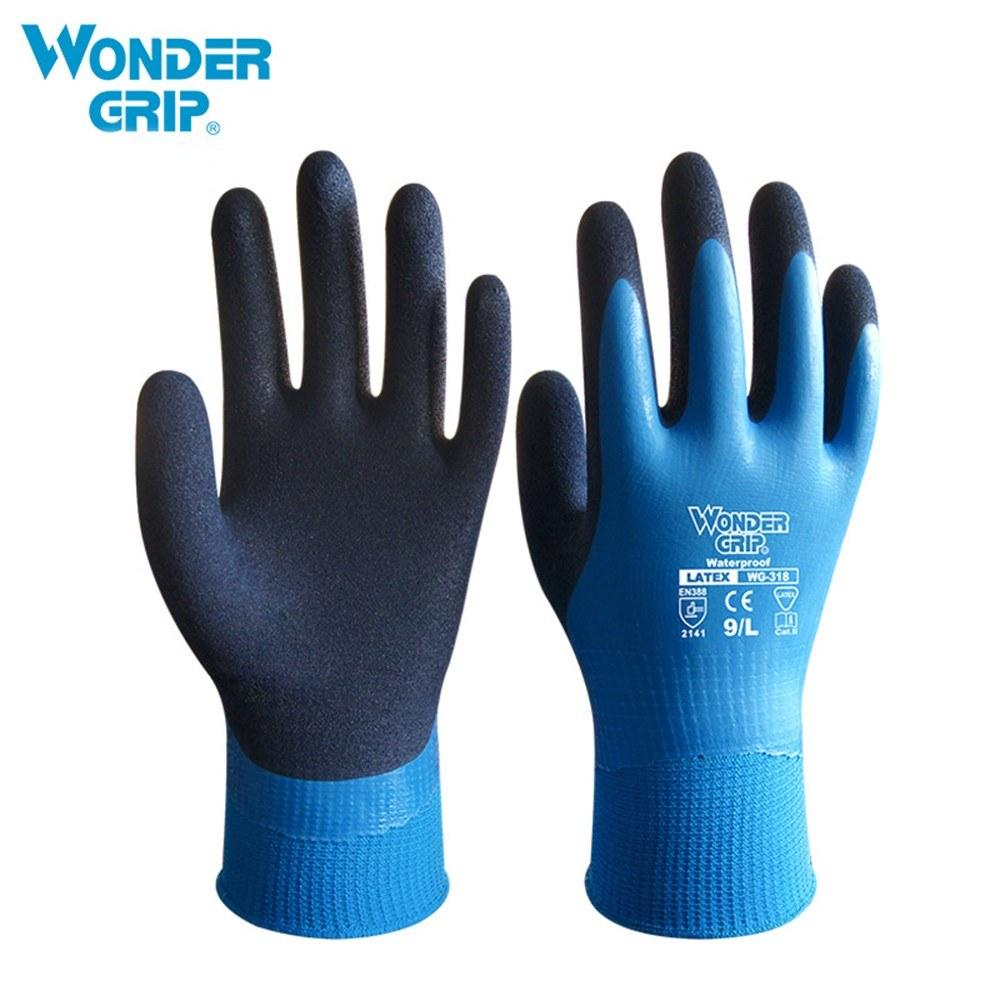 Wonder Grip Thermo Plus Coldproof Work Gloves Double Layer Latex Coated Protection Gardening Fishing Working Gloves  |  Personal Protective Equipment Personal Protective Equipment Blue