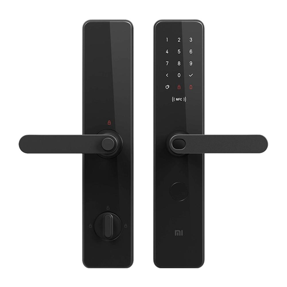 Xiaomi 1S Fingerprint Door Lock with BT Touchscreen Keypad App Control Key Code  |  Smart Door Lock Smart Device Gold/Black