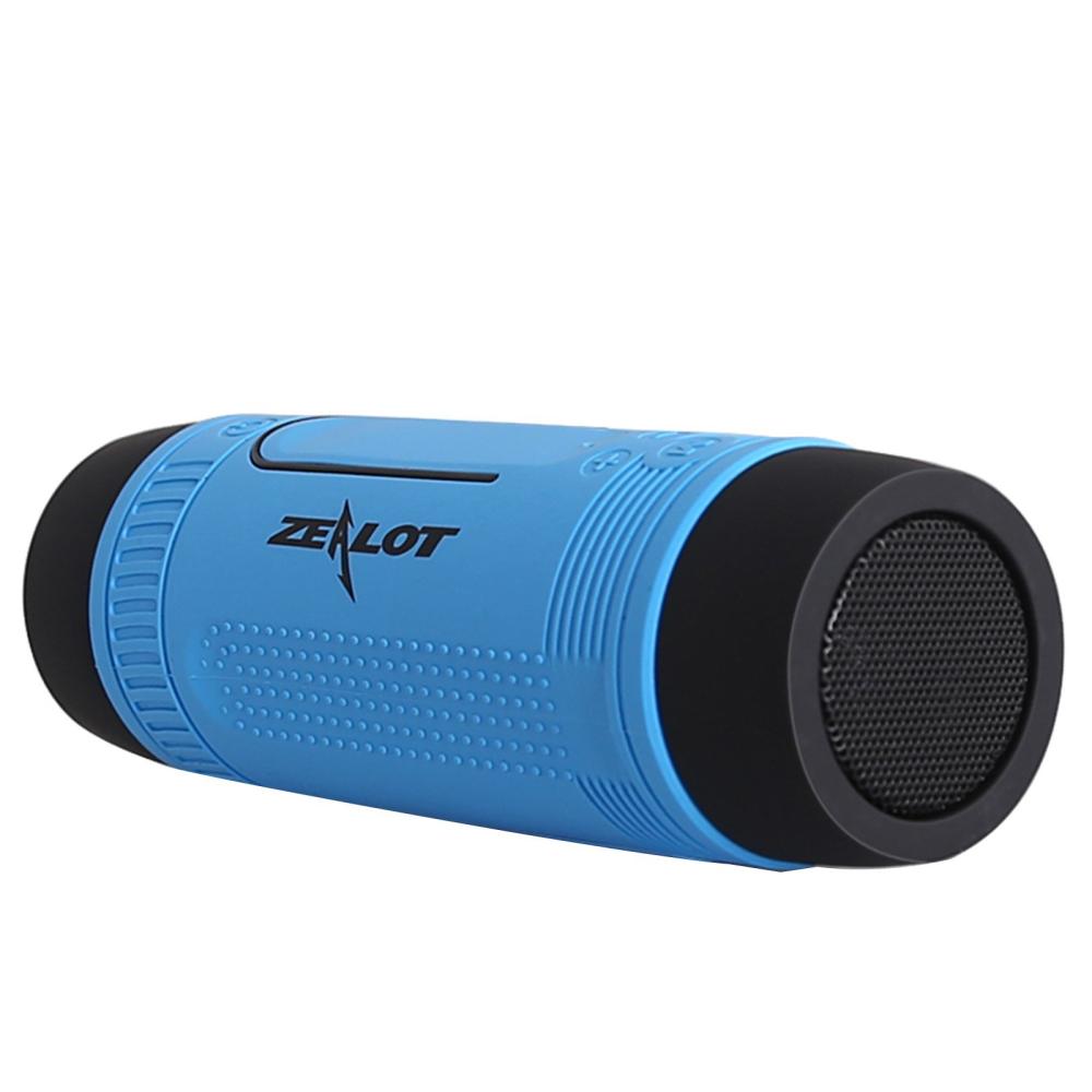 ZEALOT S1 Outdoor BT Speakers Portable Sound Box IPX5 Waterproof LED Flashlight with Microphone Support TF Card AUX Input FM Radio 4000mAh Power Bank  |  Bluetooth Speaker Bluetooth Speaker Bluetooth Speaker