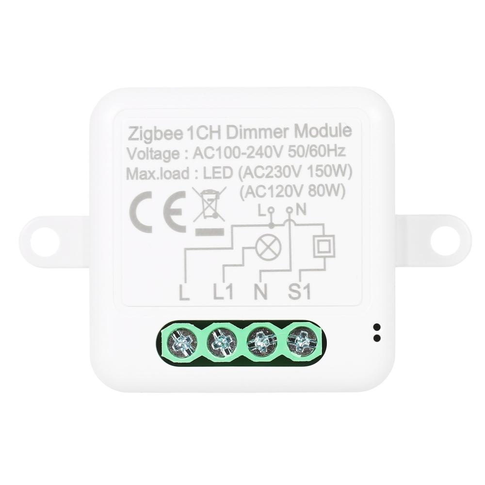 Zigbee Dimmer Switch Module App Remote Control Curtain Switch Works with Alexa Google Home 1 Gang Switch  |  Smart Home System Smart Device Smart Home System