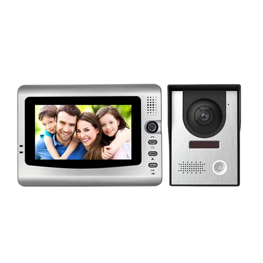 7inch Wired Video Door Phone System Visual Intercom Doorbell with Indoor Monitor and Outdoor Camera  |  Security Cameras Security Cameras Security Cameras