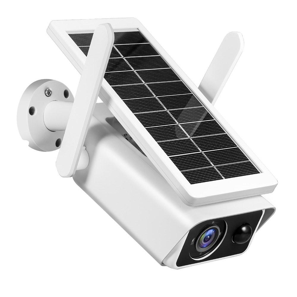 Outdoor Solar Security Camera 4MP Chargeable Battery Wireless WiFi Home Surveillance Camera with PIR Motion Detection, Night Vision, 2-Way Audio, IP66 Waterproof  |  Security Cameras Security Cameras Security Cameras